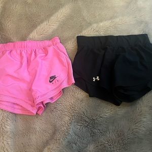 Two pairs medium athletic shorts
